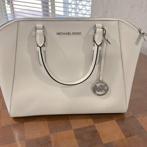 Michael Kors Large Bag Optic White Leather
